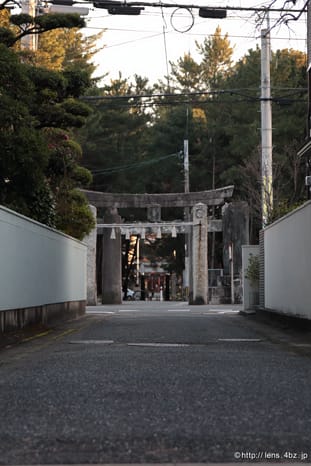 壱岐神社の202号沿いの鳥居